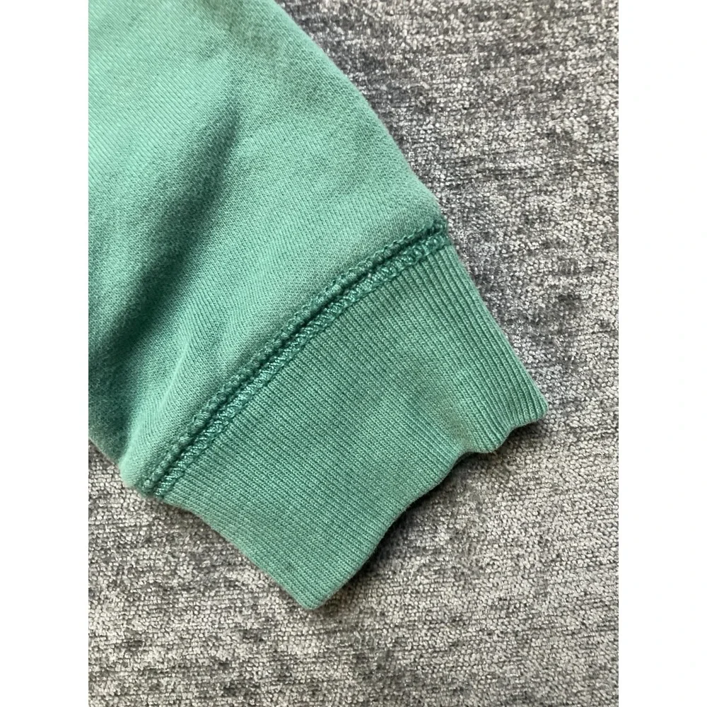 J.CREW Crewcuts French Terry Zip-Up Hoodie Girls XS 4-5 Green Cotton Long Sleeve